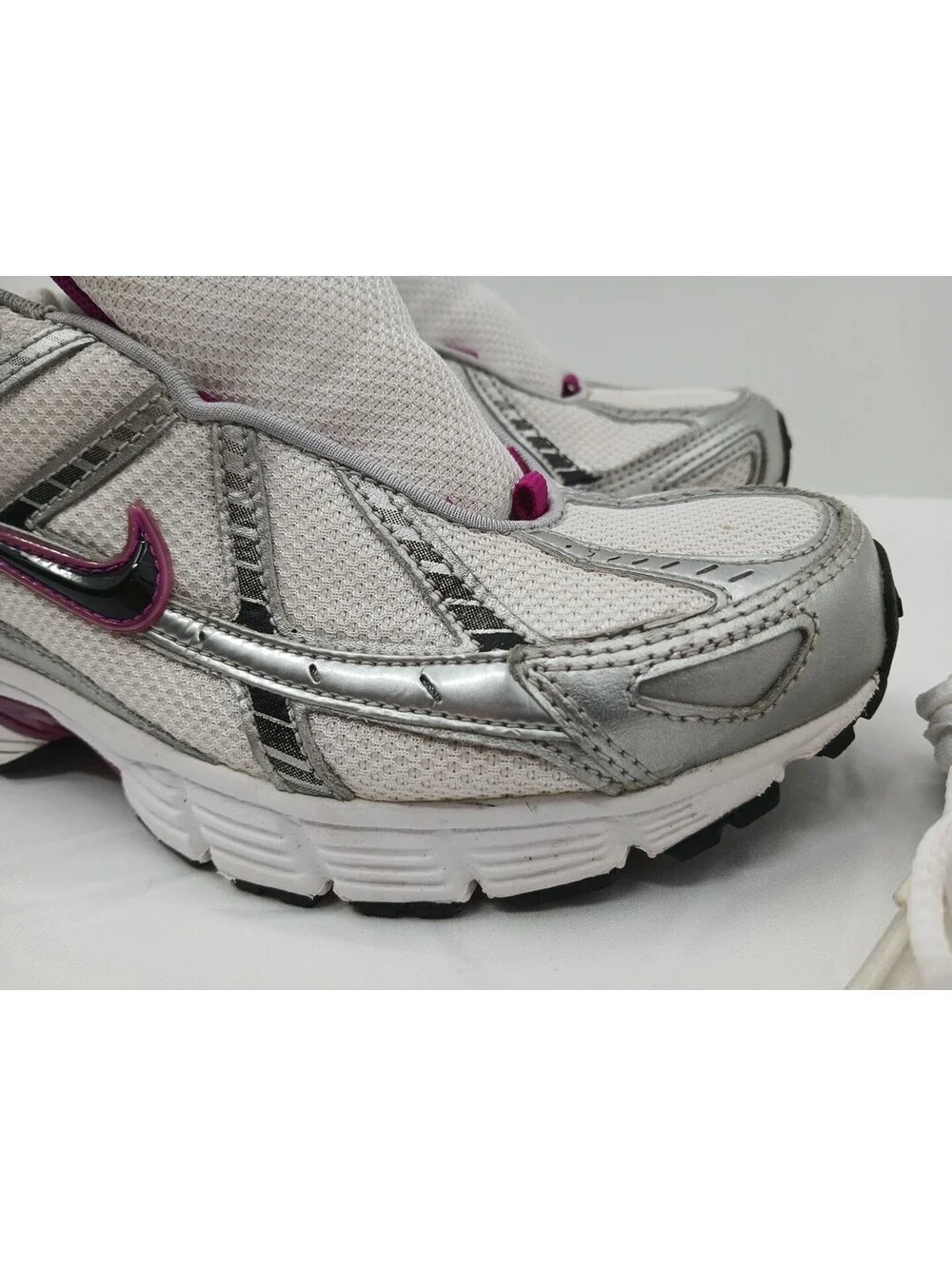 NIKE Air N'sight III BRS 1000 Shoes Womens 9.5 White Low Top Sneakers 318183-101